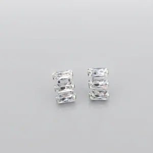 Crystal Baguette Stud Earrings