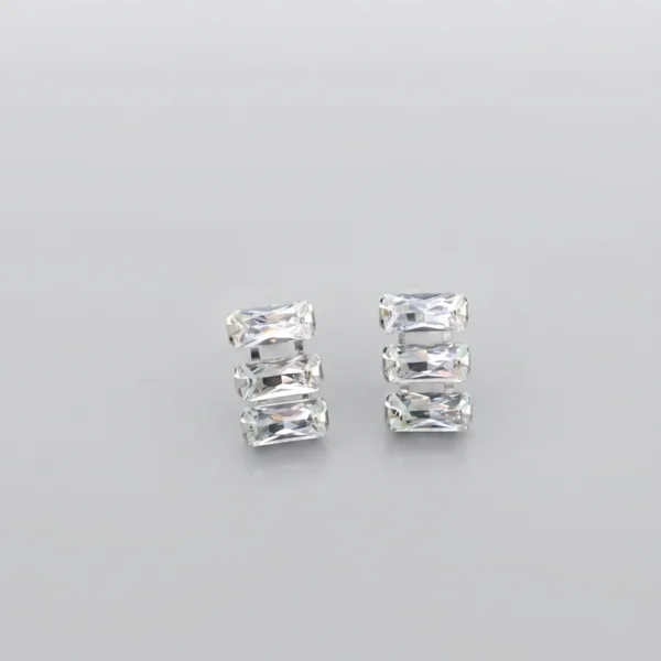 1779745555615 Crystal Baguette Stud Earrings