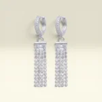 Korean Style Crystal Tassel Drop Earrings